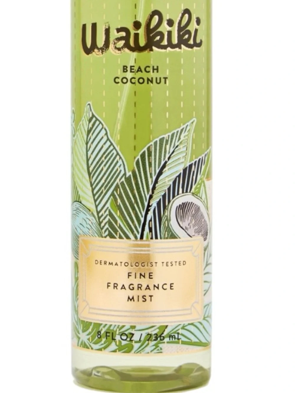 Bath & Body Works Waikiki Beach Coconut Fragrance Mist Spray 8 fl oz